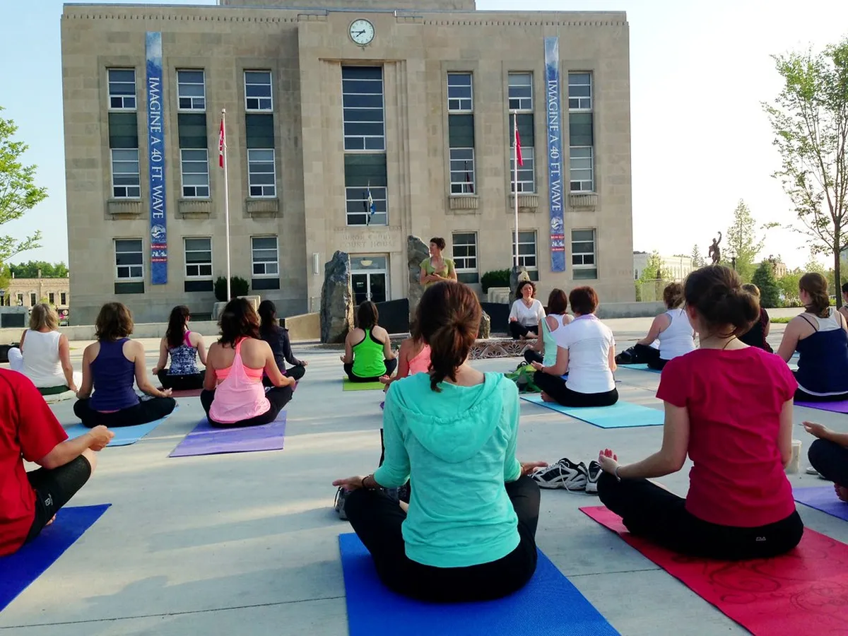 7. Joining a Yoga Class on the Beach